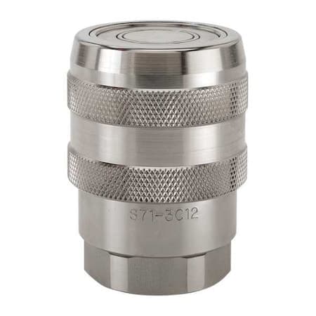Parker Hydraulic Quick Connect Hose Coupling, 316 Stainless Steel Body ...