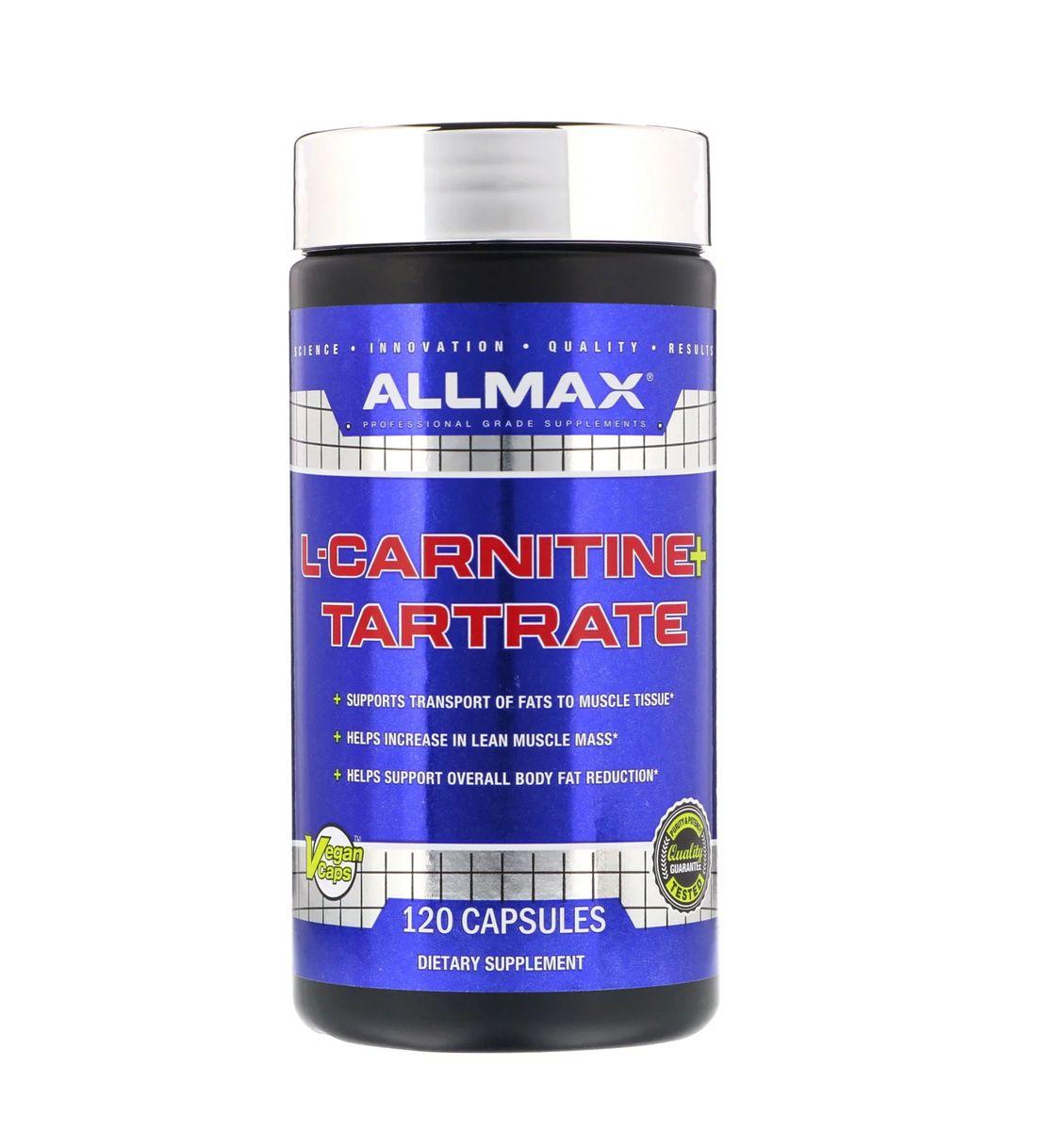 ALLMAX, L-Carnitine Tartrate, 120 Capsules | Zone Nutrition