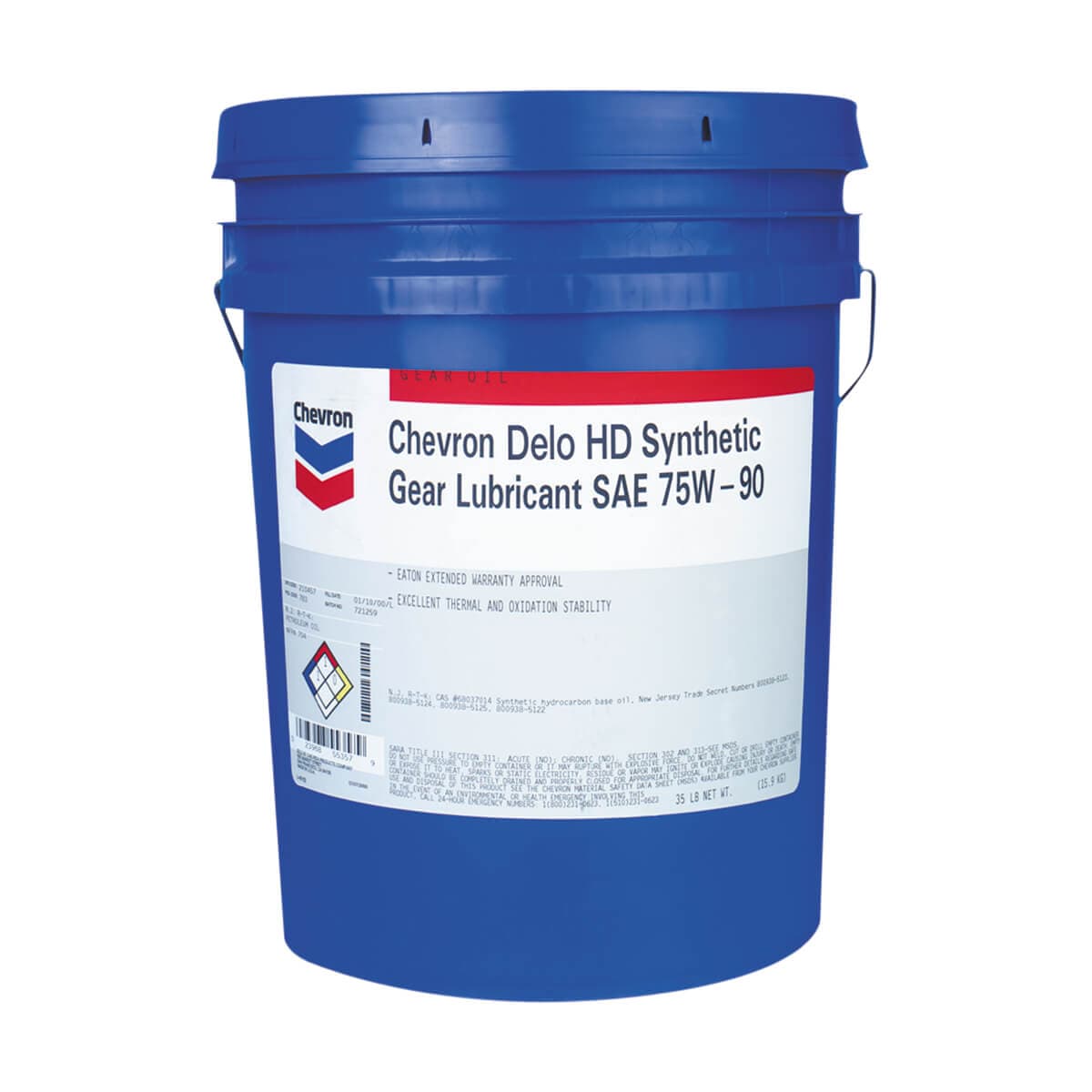 Chevron Delo HD Synthetic 75W90 Gear Oil - 18.9 L | UFA