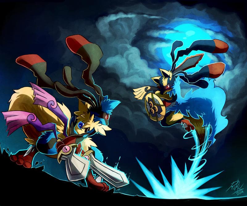 Mega Lucario Sword Fight : r/pokemon