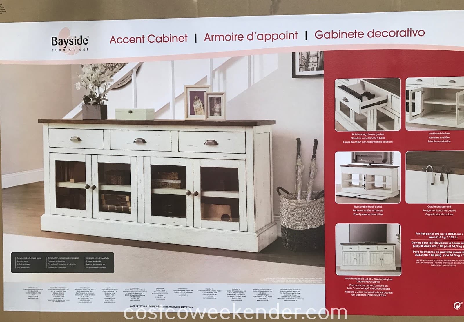 Bayside Furnishings Accent Cabinet | Costco Weekender