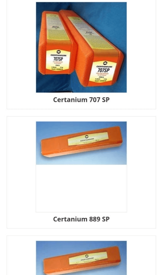Certanium Welding Electrode for Cast Iron to Steel Welding, Model Name ...