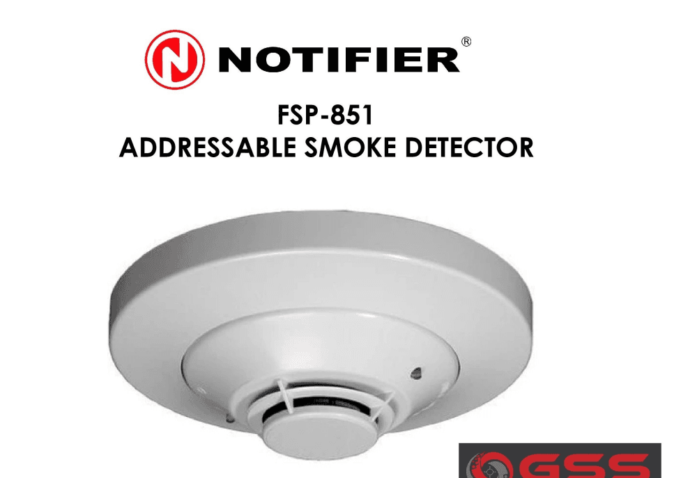 Notifier Addressable Intelligent Smoke Detector FSP-851 Photoelectric ...