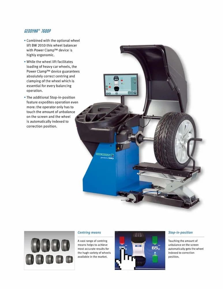 Hofmann Geodyna 7100 Wheel Balancer with Digital Display, Model Name ...