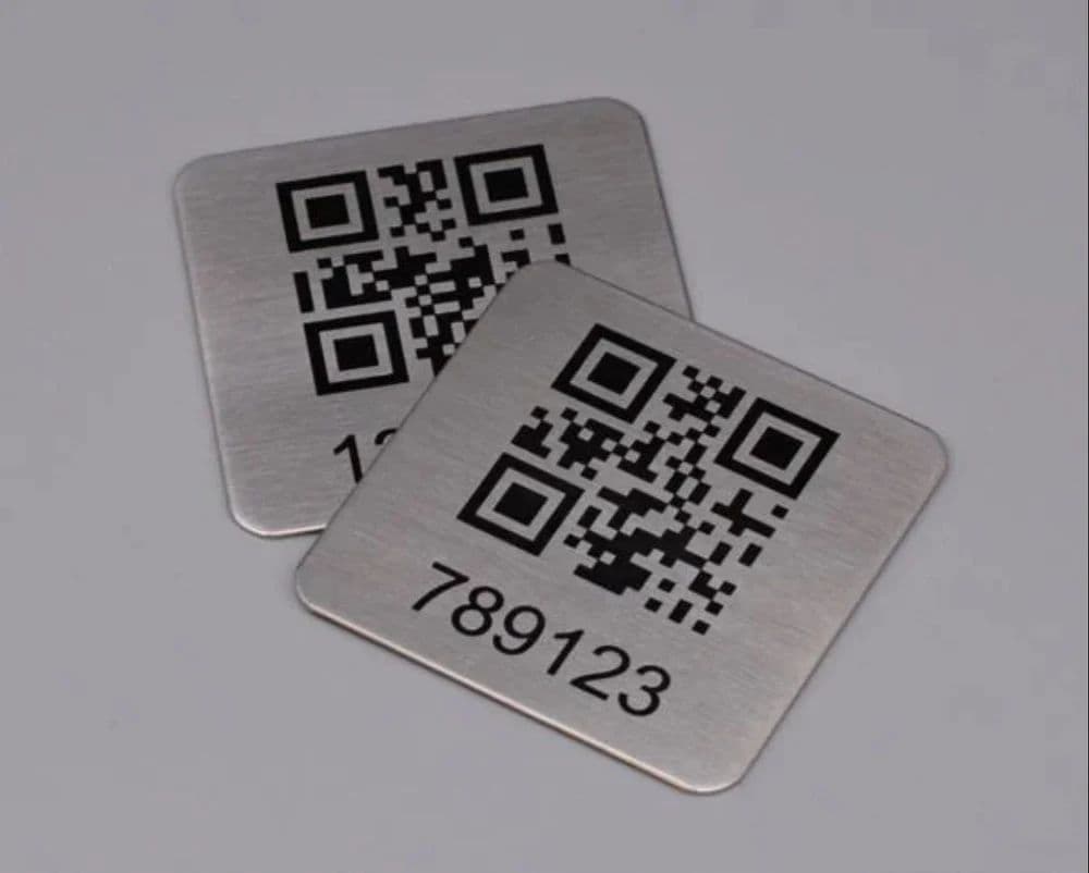 Stainless Steel Qr Barcode at ₹ 2.5/square inch in Pune | ID: 2853570445448
