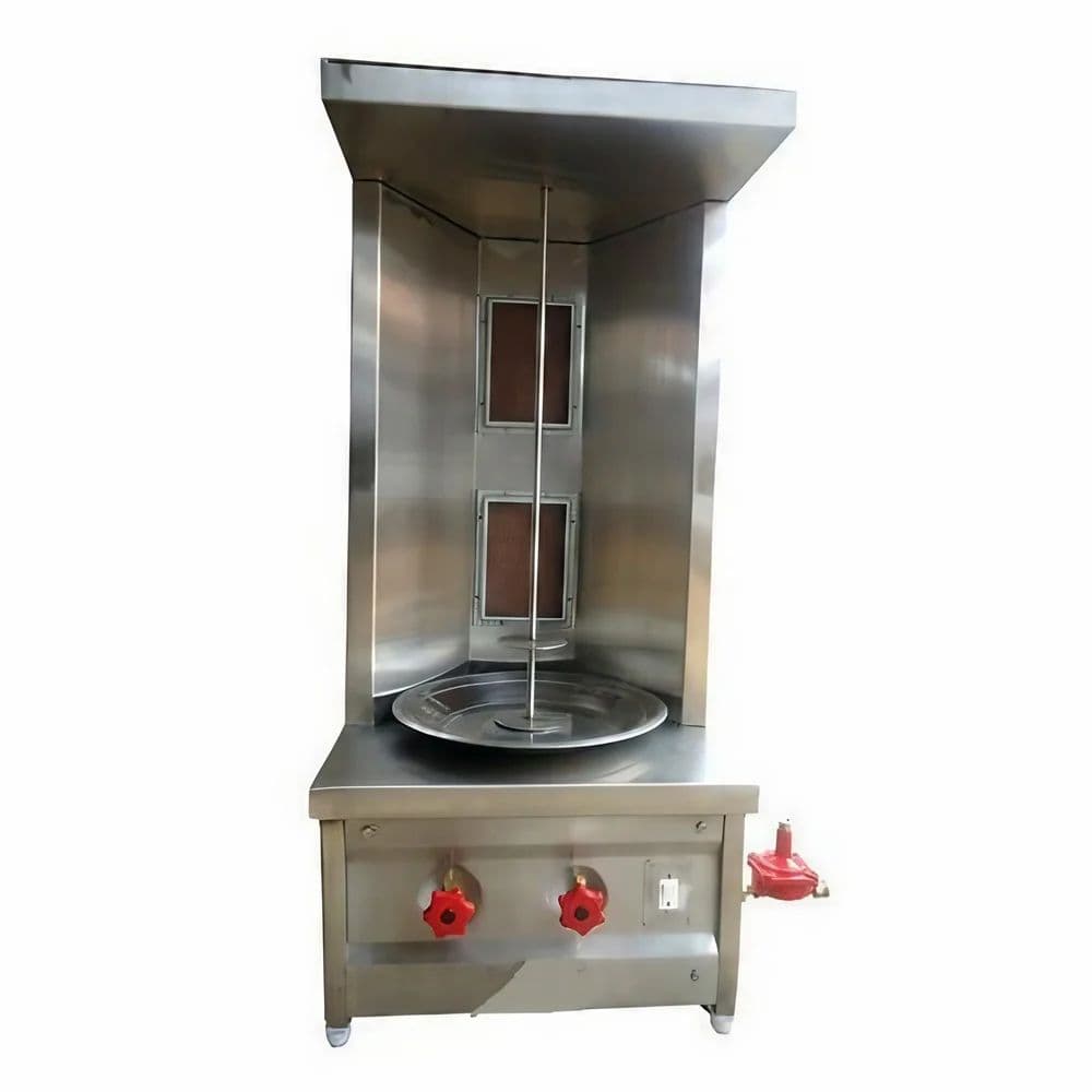 Gas Double Burner Table Top Shawarma Machine For Restaurant at best ...