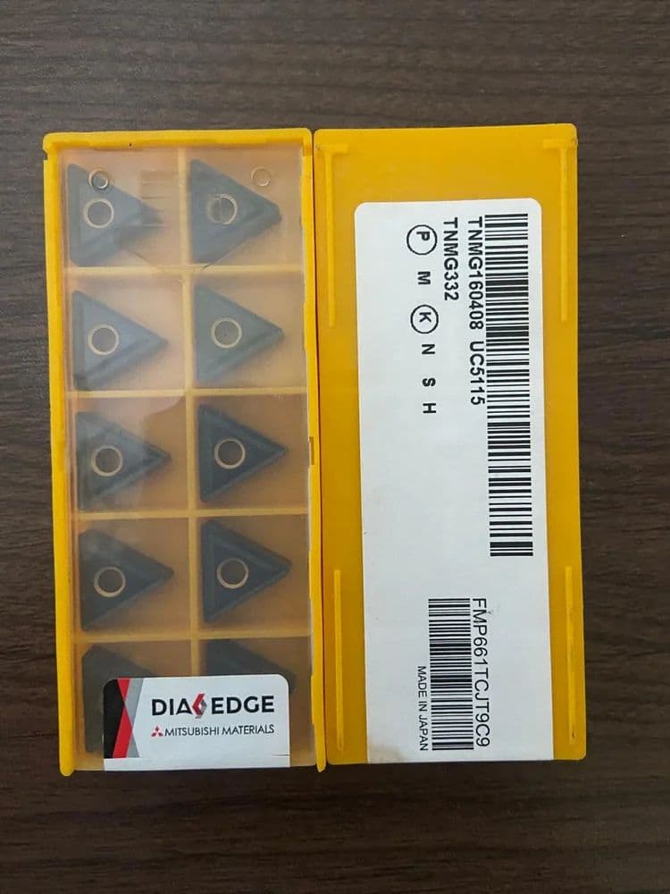 Carbide Mitsubishi Materials Dia Edge TNMG 160408 UC5115 Insert, For ...