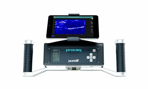 Ultrasonic Pulse Velocity - PD8000 Pundit Proceq Pulse Echo Instrument ...