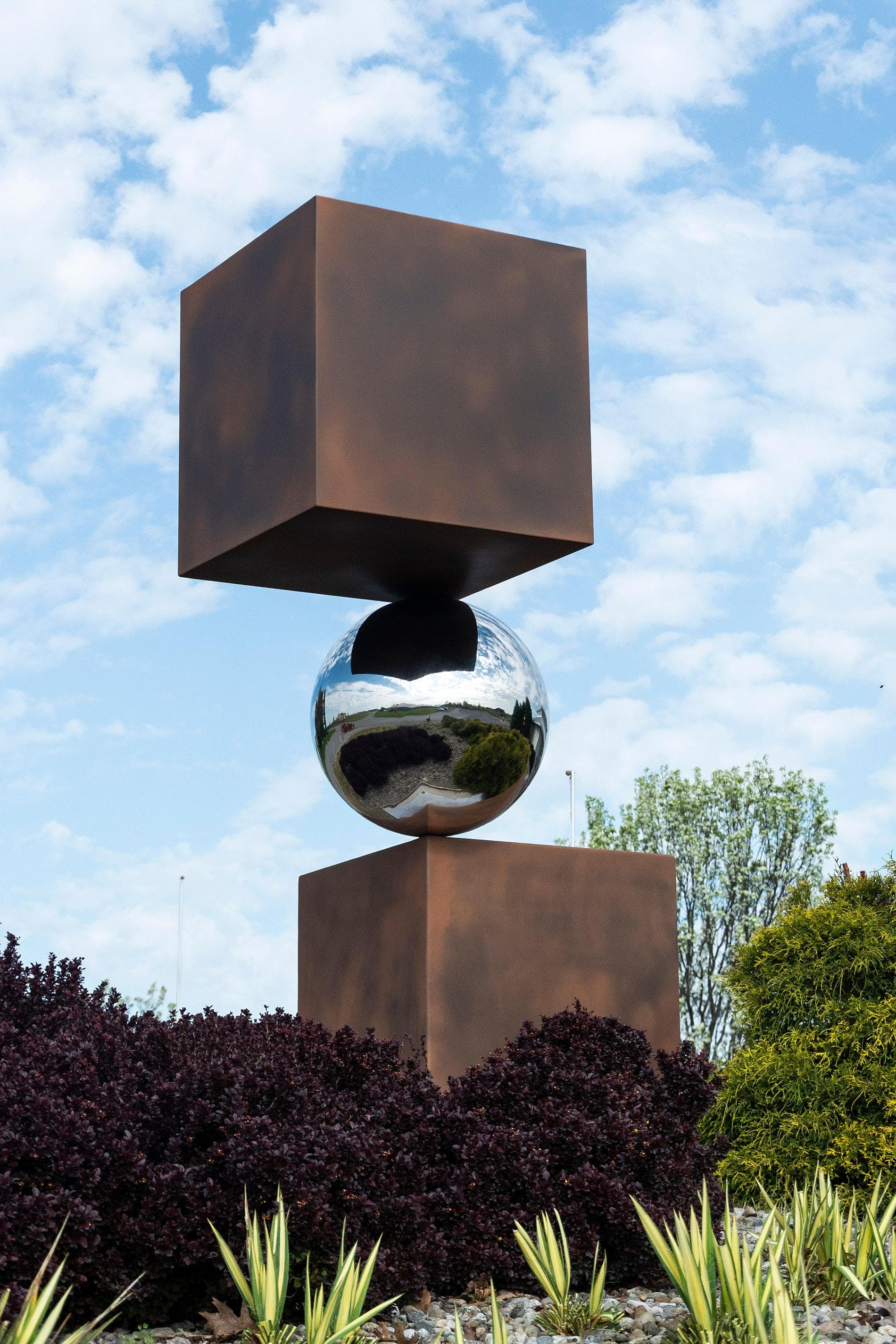 Philippe Pallafray - Equilibre Rouille 2/10 - geometric abstract ...