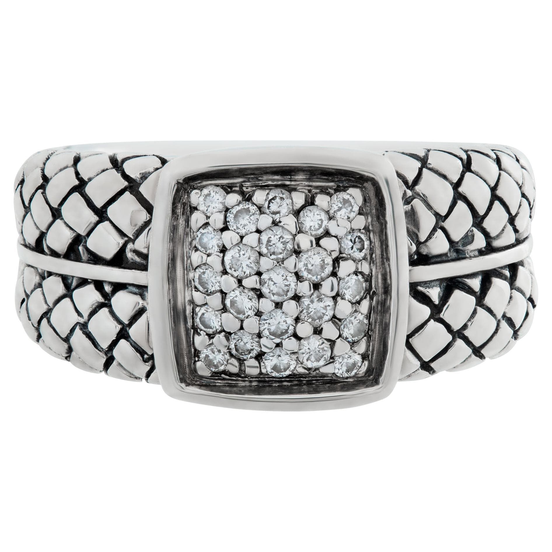Scott Kay sterling silver ring with diamonds. 0.23 carats in diamonds ...