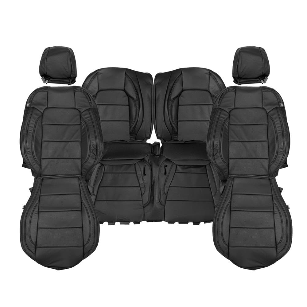 Katzkin Mustang Seat Upholstery - Leather - Black (24-26) Coupe F341AZ