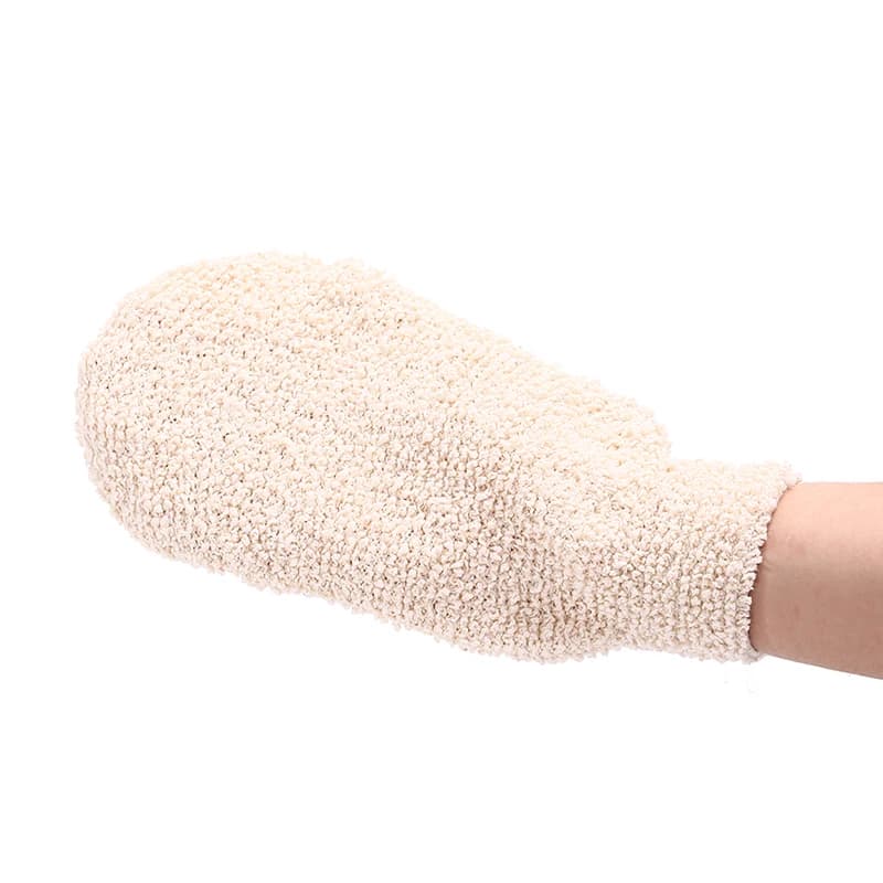 1pc Shower Gloves Exfoliating Wash Skin Spa Bath Gloves Natural Bamboo ...