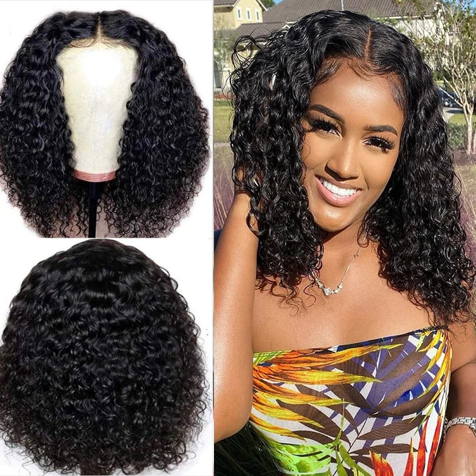 Water Wave Lace Front Wig Human Hair | Brazilian Bob Wigs Water Wave ...