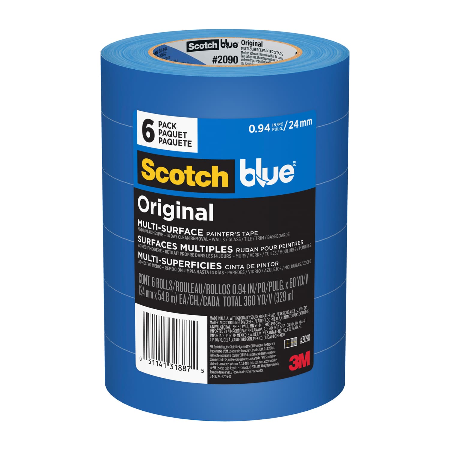 ScotchBlue | Original Multi-Surface Painter’s Masking Tape 25mm x 55m ...