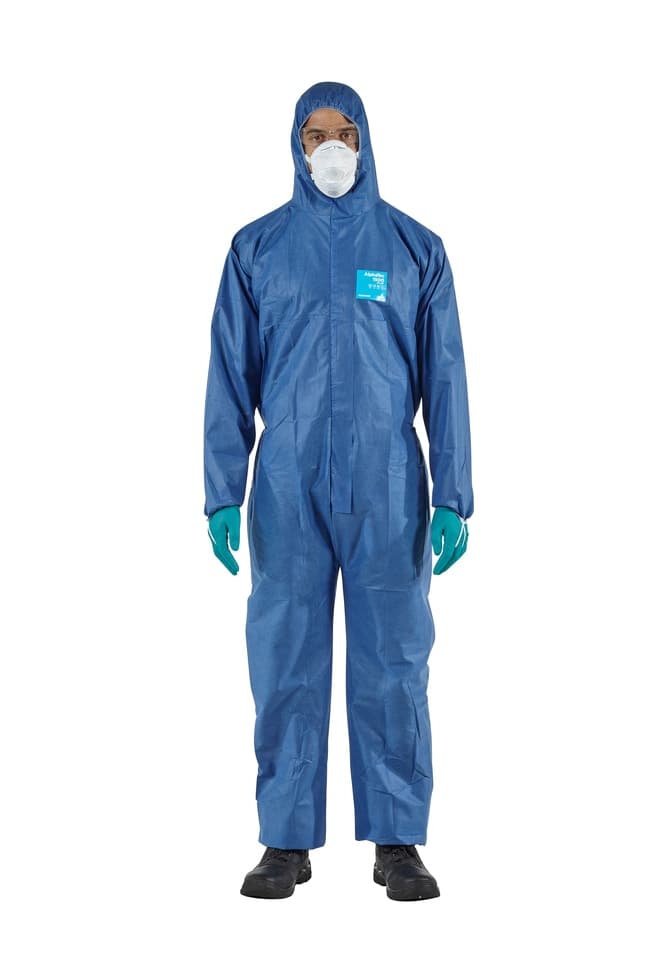 Ansell AlphaTec™ 1500 PLUS Coverall with Hood Size: 4X-Large Products ...