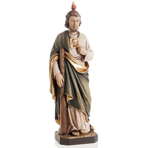 St Jude Thaddeus wooden statue painted | online sales on HOLYART.com