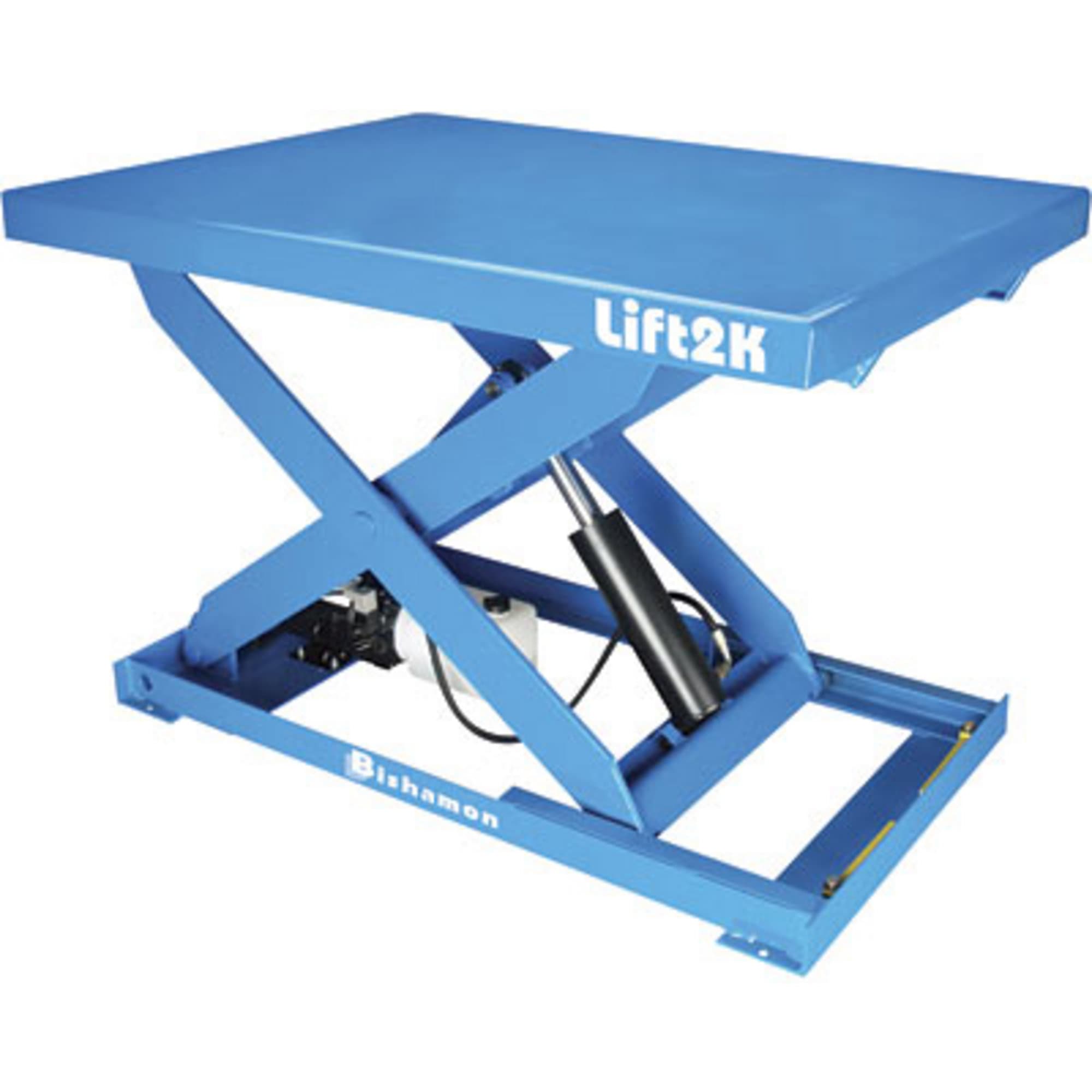 Bishamon Industries Electric Hydraulic Lift Table — 48in.L x 36in.W ...