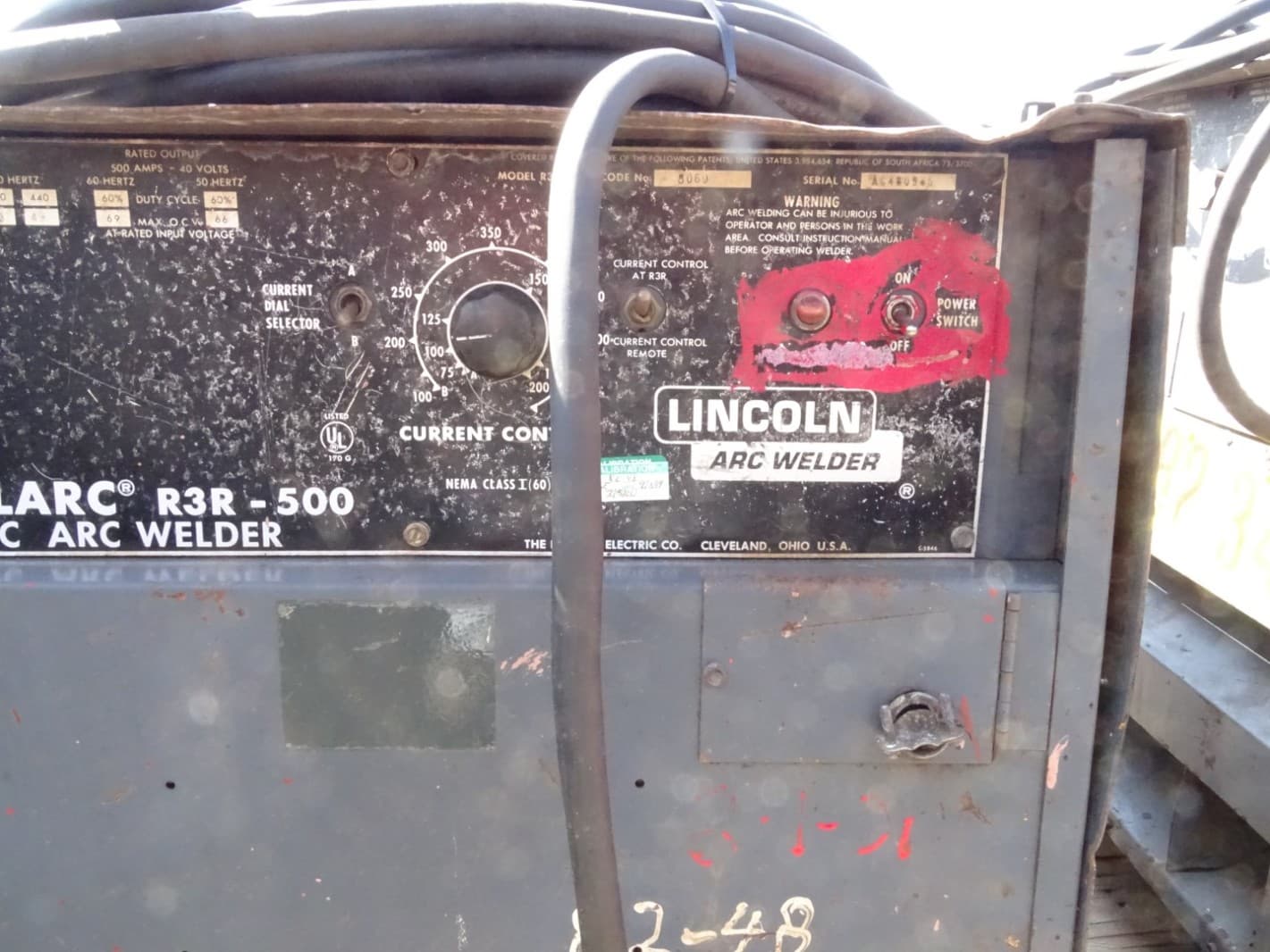 Lincoln Electric DC Arc Welder , IdealArc R3R-500 | Joseph Fazzio ...