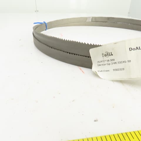 DOAll 303415138 GP Welded Band Saw Bi-Metal Blade 138" L x 3/4" W 0.035 ...