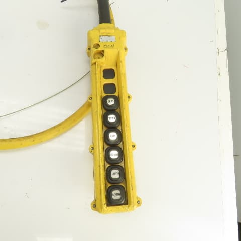 Konecranes 6-Button (8-Space) Hoist Crane & Trolley Control Pendant W ...
