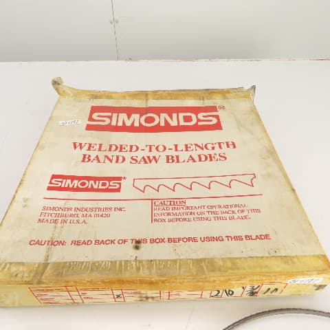 Simonds Welded Bandsaw Blade SIWELD 109" OAL x 3/8" Wide 10TPI Lot Of 2 ...