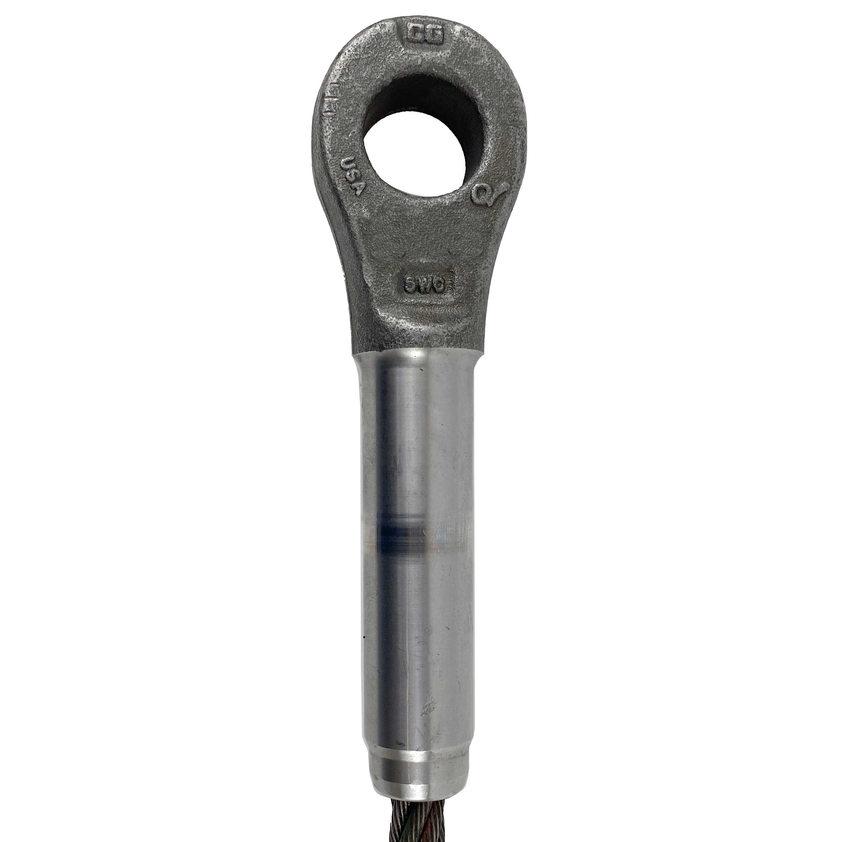 Official Website 1" x 5' Open and Closed Swage Socket Wire Rope Sling ...
