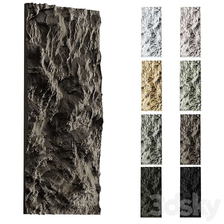 Rock panel PU - Stone - 3D model