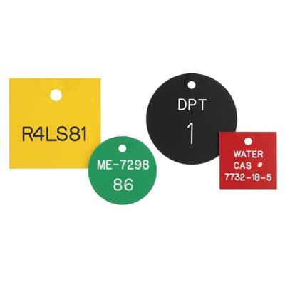 Durable Plastic Valve Tags - Custom & Blank | Ships Today | Emedco