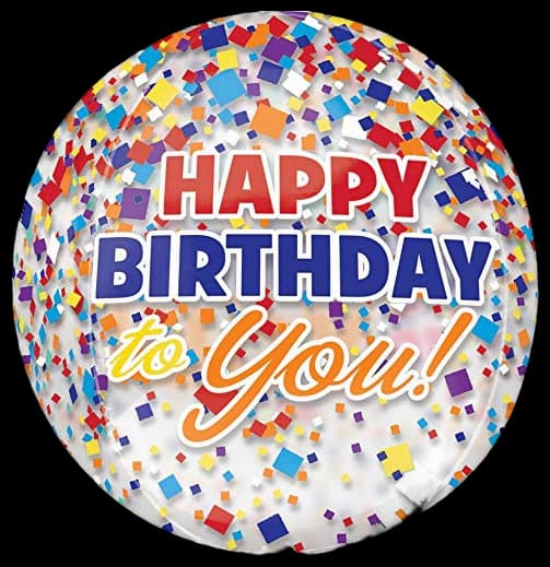 Anagram 30 cm Latex Confetti Balloon Silver 30 cm