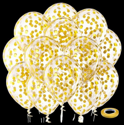 Rose Gold Confetti Balloon Kit Party City | Rose gold letter balloons ...