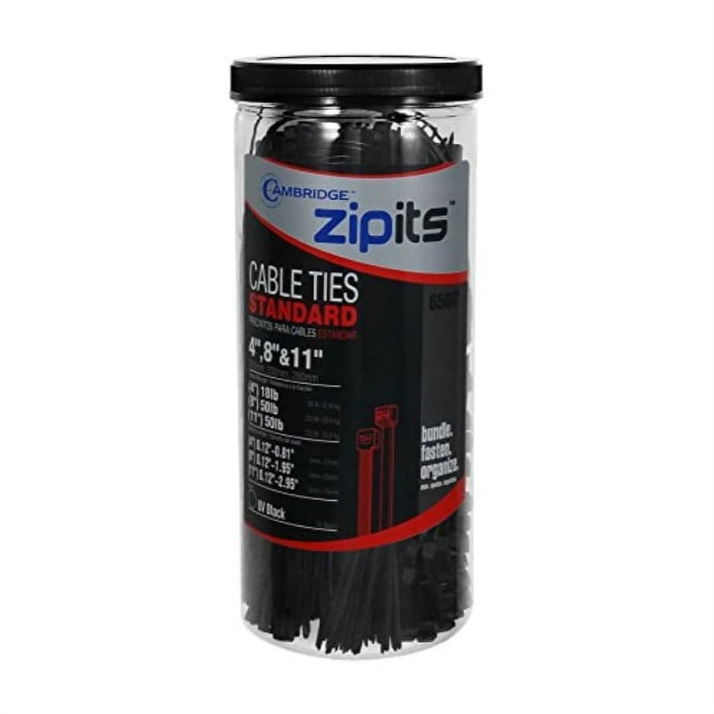 Cambridge Multi-Purpose Cable Ties 24 Inch 175 Lbs 50 Pcs, Heavy Duty ...