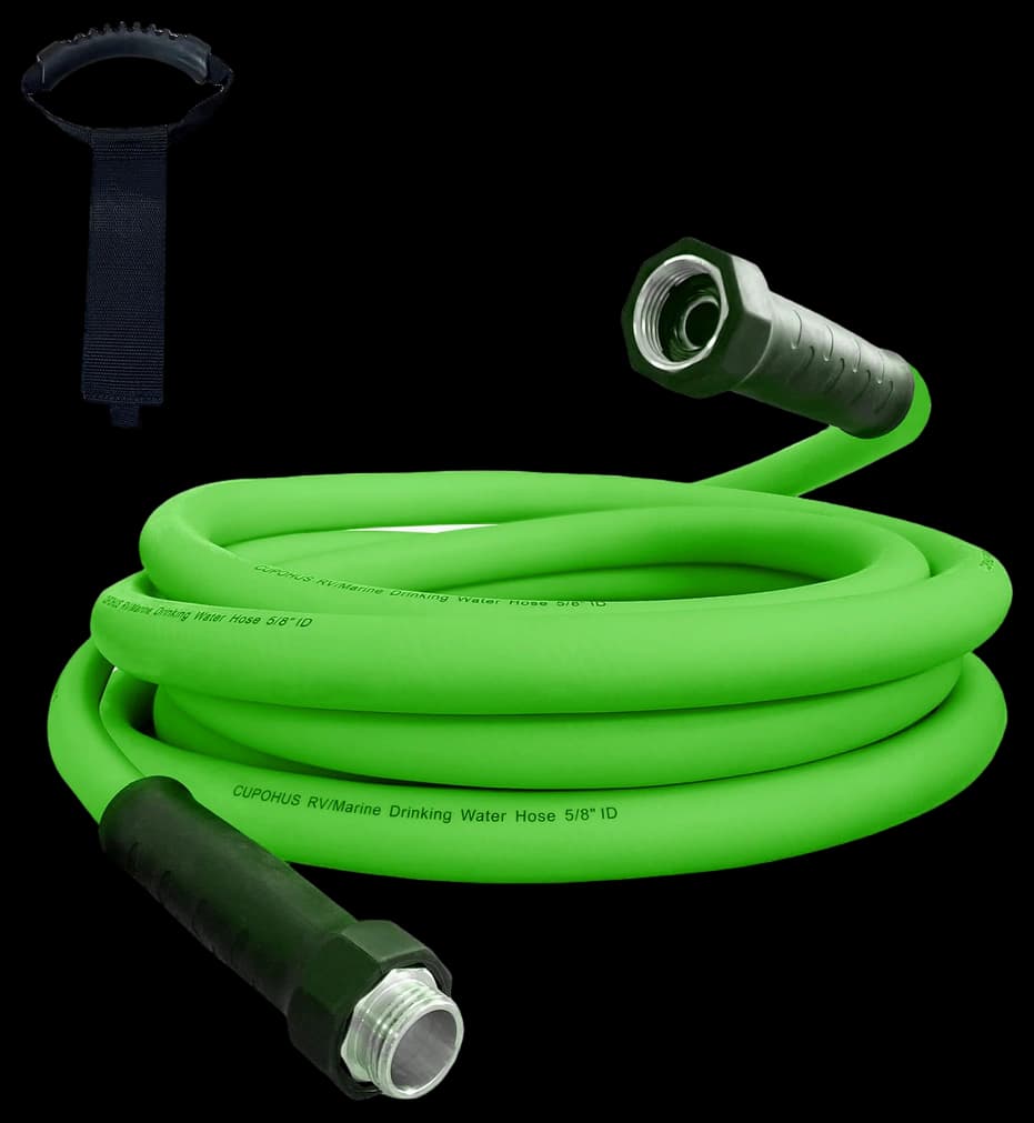 Snapklik.com : RV Drinking Water Hose 100FT, Green No Kinking 5/8ID ...