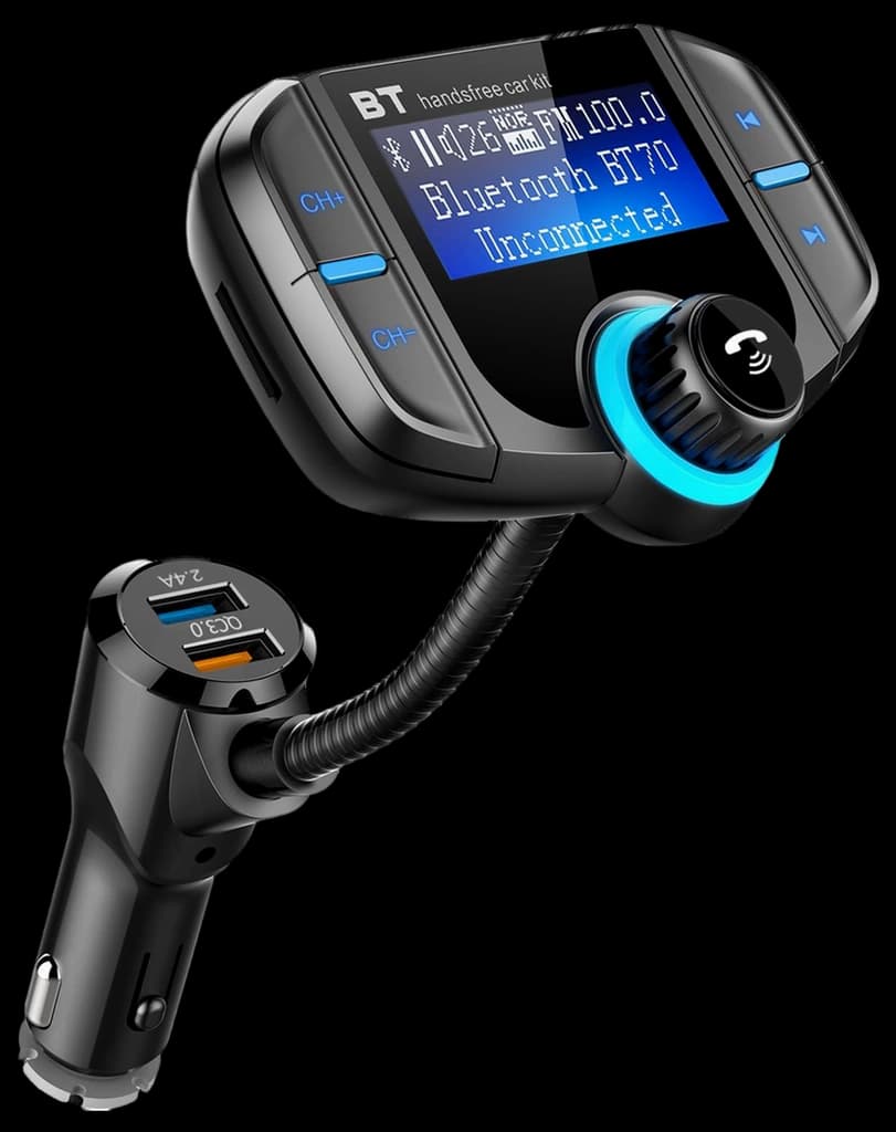 Comsoon Bluetooth FM Transmitter, Bluetooth Receiver MP3 Player ...