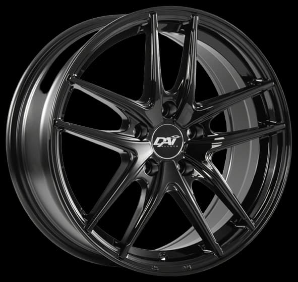 Gloss Black alloy by DAI WHEELS (19x8.0 45.0 mm)