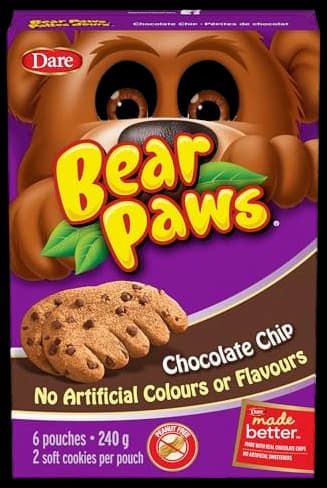 Bear Paws Baked Apple Cookies - Dare Foods