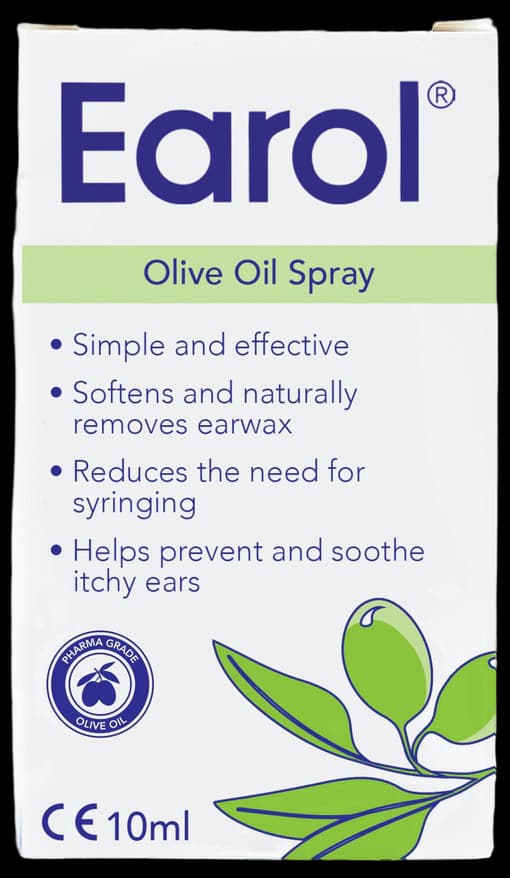 Earol Olive Oil Ear Wax Removal Spray, Clinically Proven, Reduces Need ...