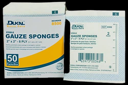 Dukal Sterile Gauze Sponges 2x2 (8-ply)