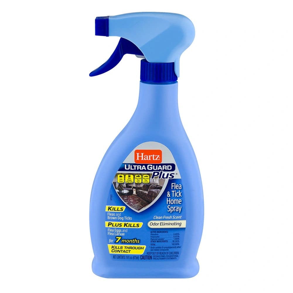 Hartz UltraGuard Plus Flea and Tick Home Spray, 16oz, Kills Fleas ...