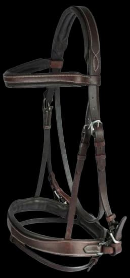 Horze Leather Bitless Bridle Black - Franklin Saddlery
