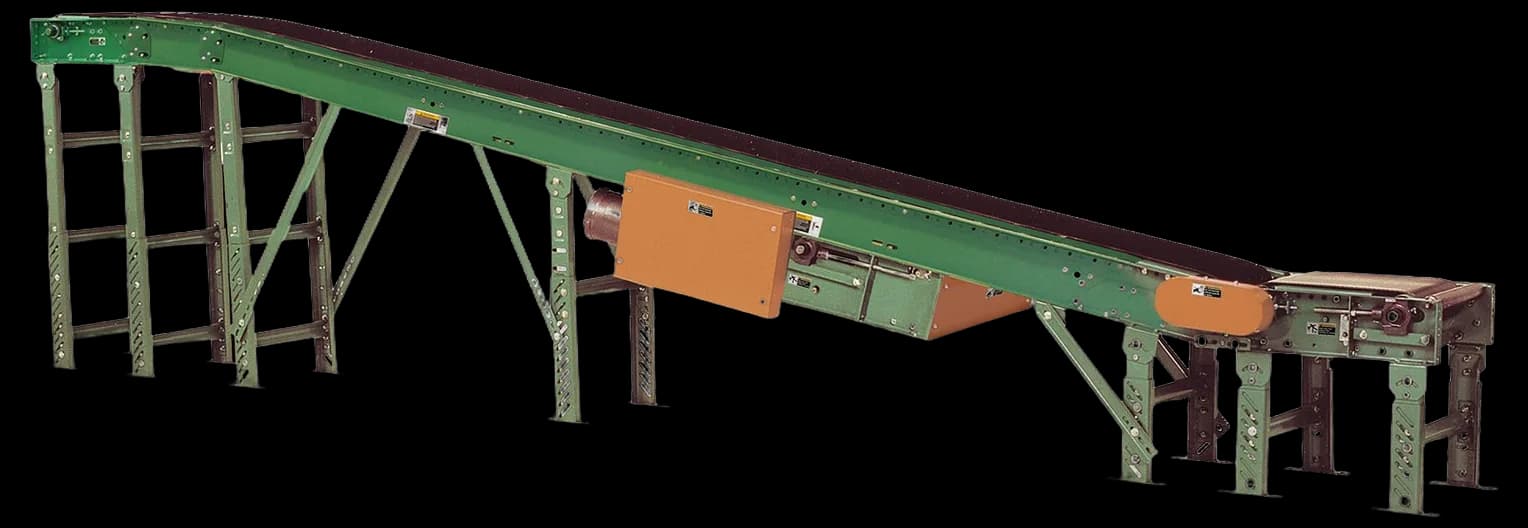 Painted Steel Powered Roller Lineshaft Conveyor - Incline / Decline ...