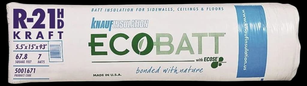 Knauf Insulation B19E EcoBatt Fiberglass Insulation — LIfe and Home