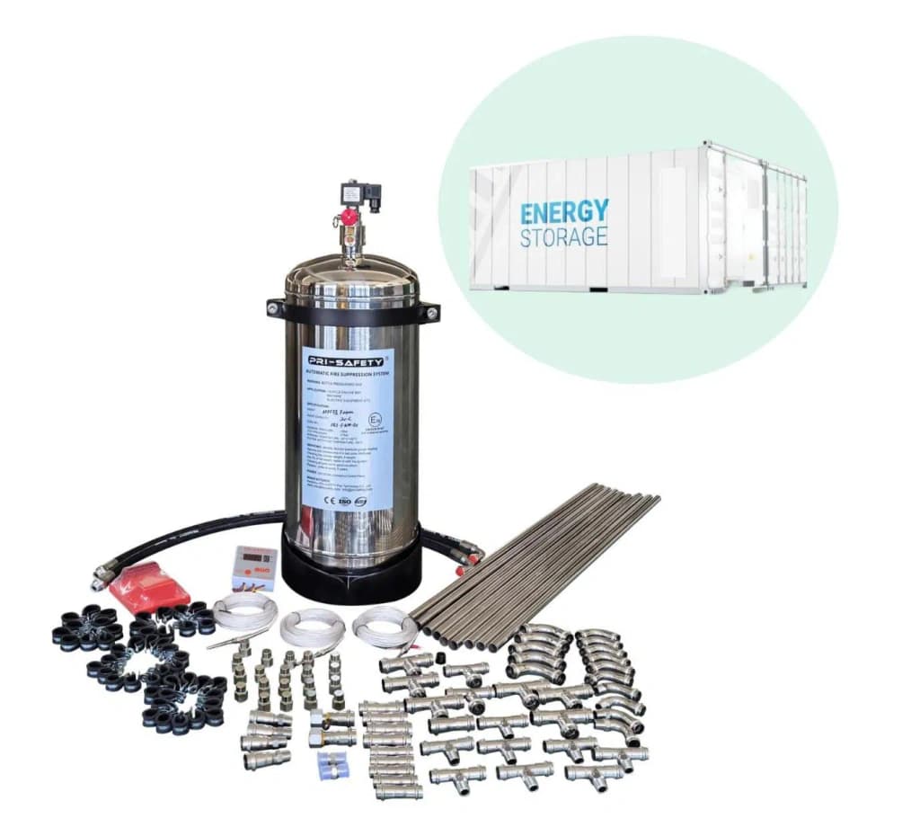Lithium-Ion Battery Fire Suppression System Battery Energy Storage ...