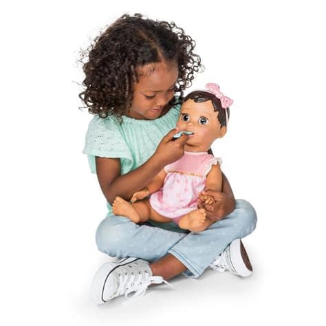 Luvabella Brown Hair, Responsive Baby Doll with Real Expressions and ...