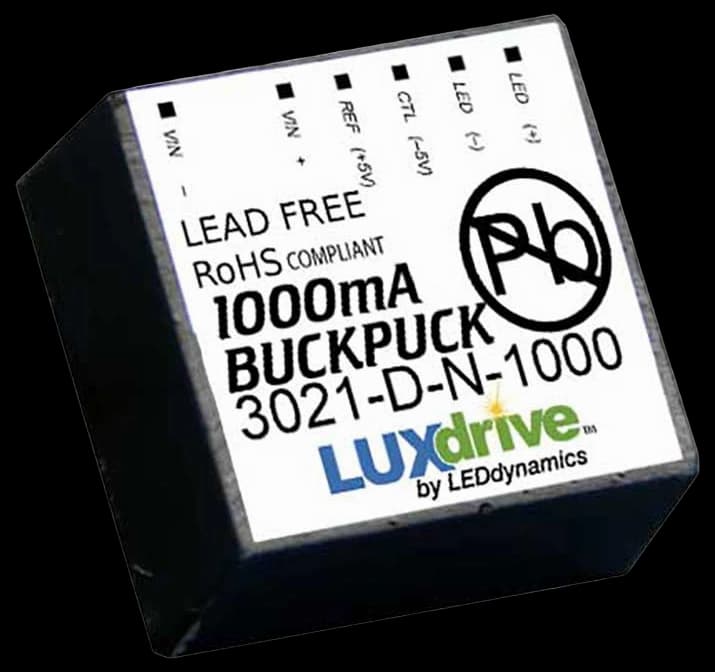 LuxDrive BuckPuck - 1000mA Constant Current LED Driver without Dimming ...