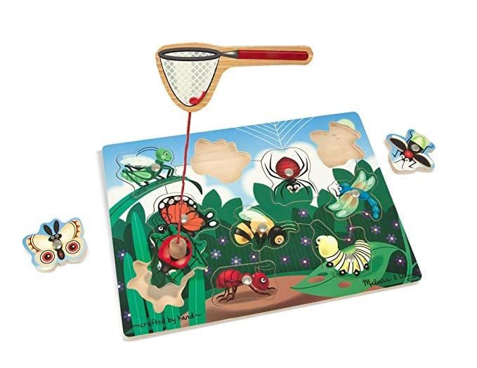 Melissa & Doug Wooden Magnetic Bug Catching Game