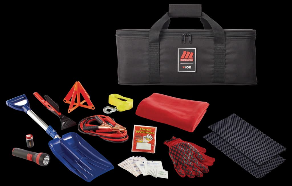 MotoMaster Commuter Auto Safety Kit with Booster Cables and Roadside ...