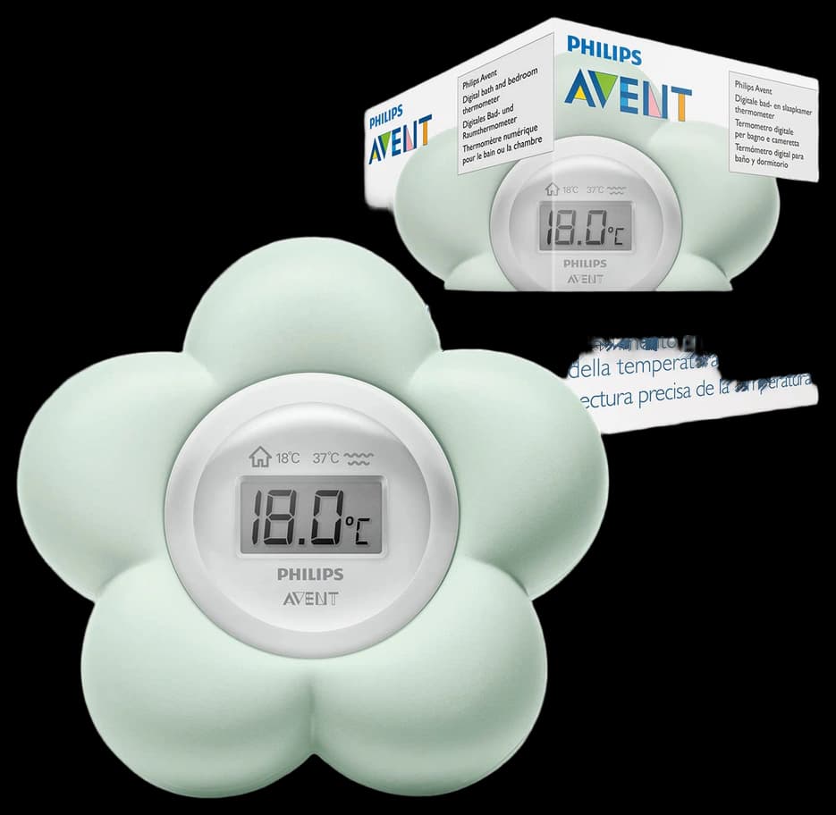 Philips Avent SCH480/00 Baby Bedroom and Bathroom Digital Thermometer ...