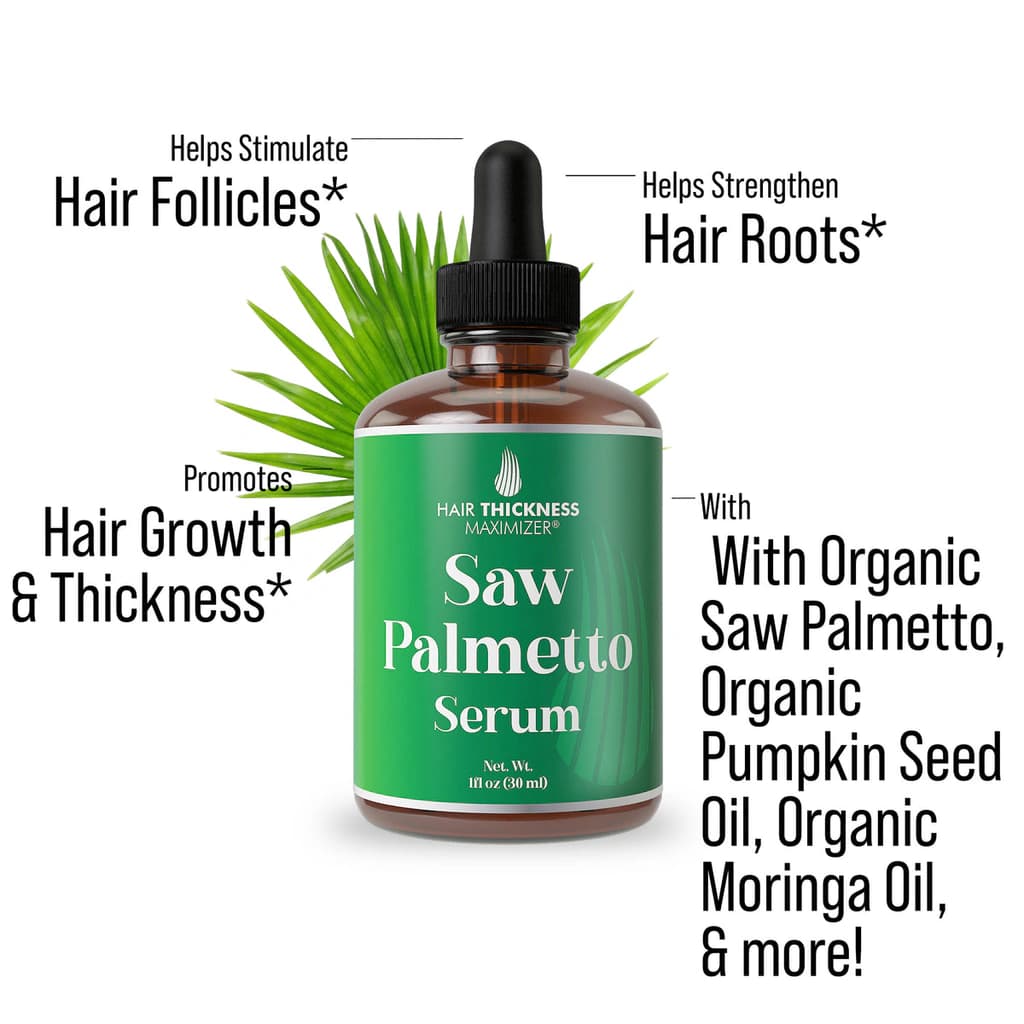 Saw Palmetto Oil Serum – Hair Thickness Maximizer