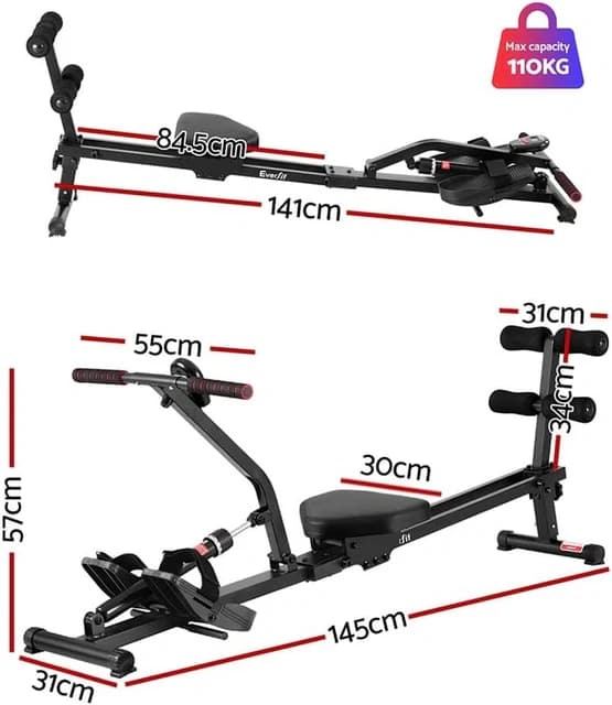 Hydraulic Rowing Machine Commercial Indoor Rowing Machine Gym Fitness ...