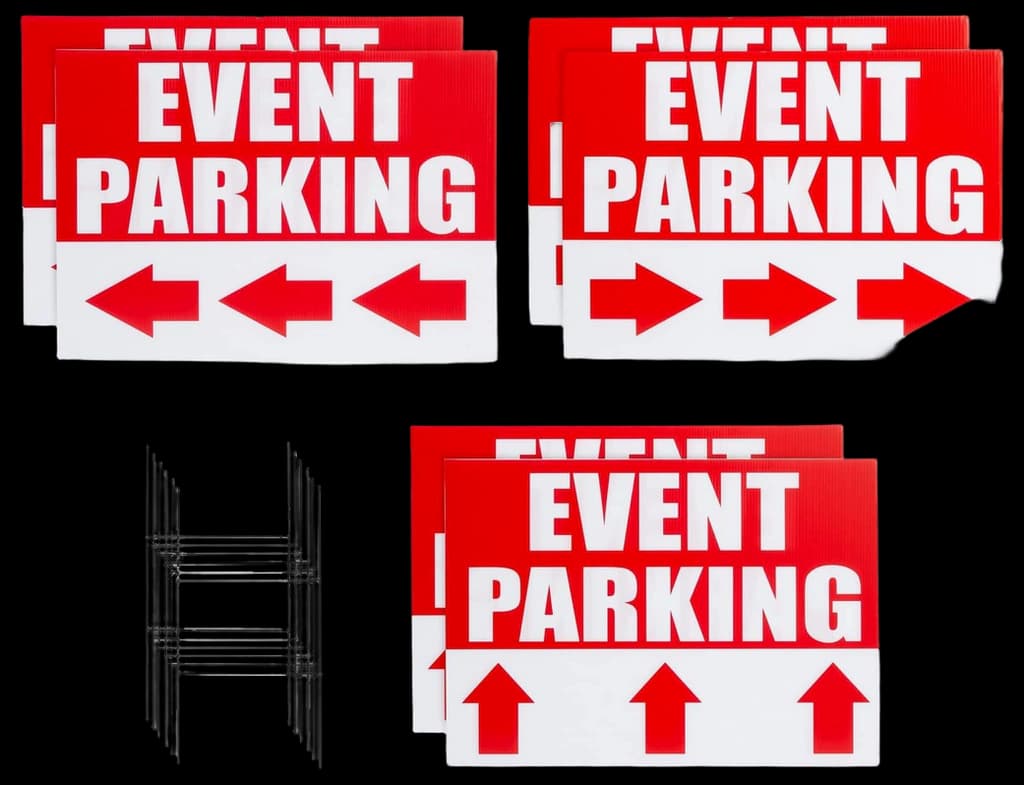 Event Parking Signs Portable A Frame Parking Signs W/ Free Shipping
